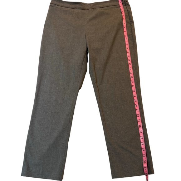 Women's Ellen Tracy‎ Gray Straight Leg Pants Size 12 - Picture 2 of 4